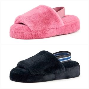 Womens Lisbon Faux Fur Slippers by Nest